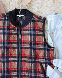 Cozy Plaid Vest: Alternate View #2