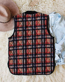 Cozy Plaid Vest: Alternate View #4