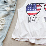 Made in the USA Tank: Alternate View #3