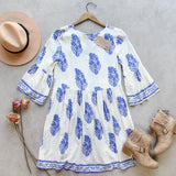 Maddy Block Print Dress: Alternate View #4