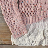 Marlow Lace Fisherman's Sweater: Alternate View #3