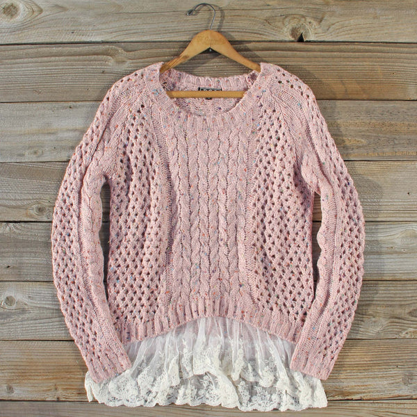 Marlow Lace Fisherman's Sweater: Featured Product Image
