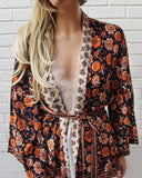 Crimson Magnolia Kimono: Alternate View #4