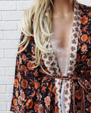 Crimson Magnolia Kimono: Alternate View #2