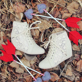 Meadow Lace Booties in Cream: Alternate View #4