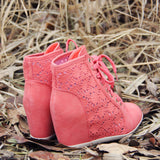 Meadow Lace Booties in Rose: Alternate View #3