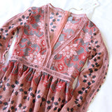 The Medallion Maxi Dress in Mauve: Alternate View #3