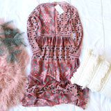 The Medallion Maxi Dress in Mauve: Alternate View #4