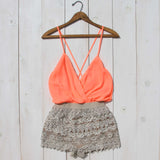 Caravan Romper in Peach: Alternate View #2