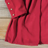 Midnight Sage Dress in Burgundy: Alternate View #3