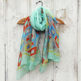 Midnight Sun Scarf in Mint: Alternate View #1