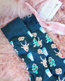 Milk & Cookies Socks: Alternate View #2