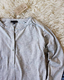 Mineral Wash Henley in Gray: Alternate View #2