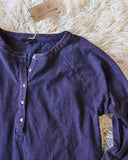 Mineral Wash Henley in Navy: Alternate View #2