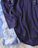 Mineral Wash Henley in Navy: Alternate View #3