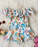 Mint Tulip Romper: Alternate View #2
