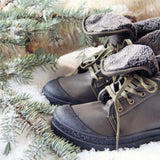 Jack Frost Booties in Sage: Alternate View #2