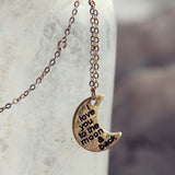 The Moon & Back Necklace: Alternate View #1
