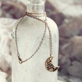 The Moon & Back Necklace: Alternate View #2