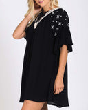 Moon & Stars Dress in Black: Alternate View #2