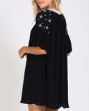 Moon & Stars Dress in Black: Alternate View #3
