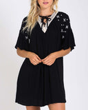 Moon & Stars Dress in Black: Alternate View #1