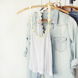 Moonlit Daisy Tank: Alternate View #1