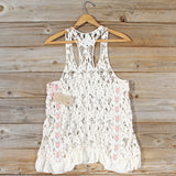 Morning Moon Lace Tank: Alternate View #3