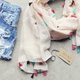 Tassel Shadow Scarf: Alternate View #2