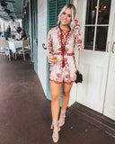 Mountain Spell Romper in Burgundy: Alternate View #1