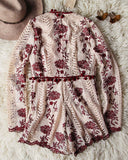 Mountain Spell Romper in Burgundy: Alternate View #5