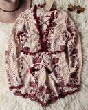 Mountain Spell Romper in Burgundy: Alternate View #2