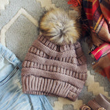 Mount Stewart Beanie in Taupe: Alternate View #1