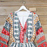 Mykonos Sands Romper in Red: Alternate View #2