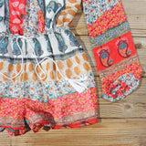 Mykonos Sands Romper in Red: Alternate View #3