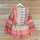 Mykonos Sands Romper in Red: Alternate View #4