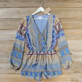 Mykonos Sands Romper in Blue: Alternate View #1