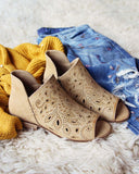 Nash Lace Booties in Camel: Alternate View #1