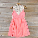 Neptune Lace Dress in Peach: Alternate View #4