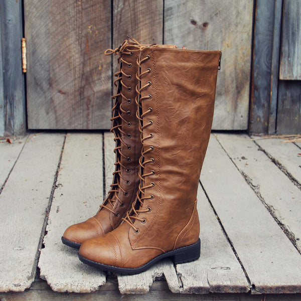 Noble Pine Lace-up Boots: Featured Product Image