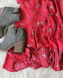 Noir Rose Wrap Dress: Alternate View #3