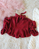 Nordic Lux Sweater Top in Burgundy: Alternate View #4