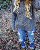 Northwest Fisherman's Sweater in Gray: Alternate View #6