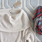 The Nubby Knit Sweater in Cream: Alternate View #2