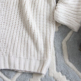 The Nubby Knit Sweater in Cream: Alternate View #3