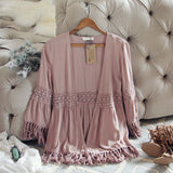 Oak & Fringe Duster: Alternate View #1