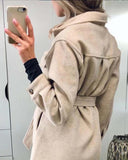 Oatmeal Belted Jacket: Alternate View #4