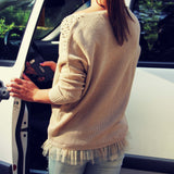 October Knit Beaded Sweater: Alternate View #3