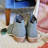 Ostara Woven Booties in Blue: Alternate View #4