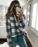 Overland Plaid Pullover in Gray: Alternate View #1